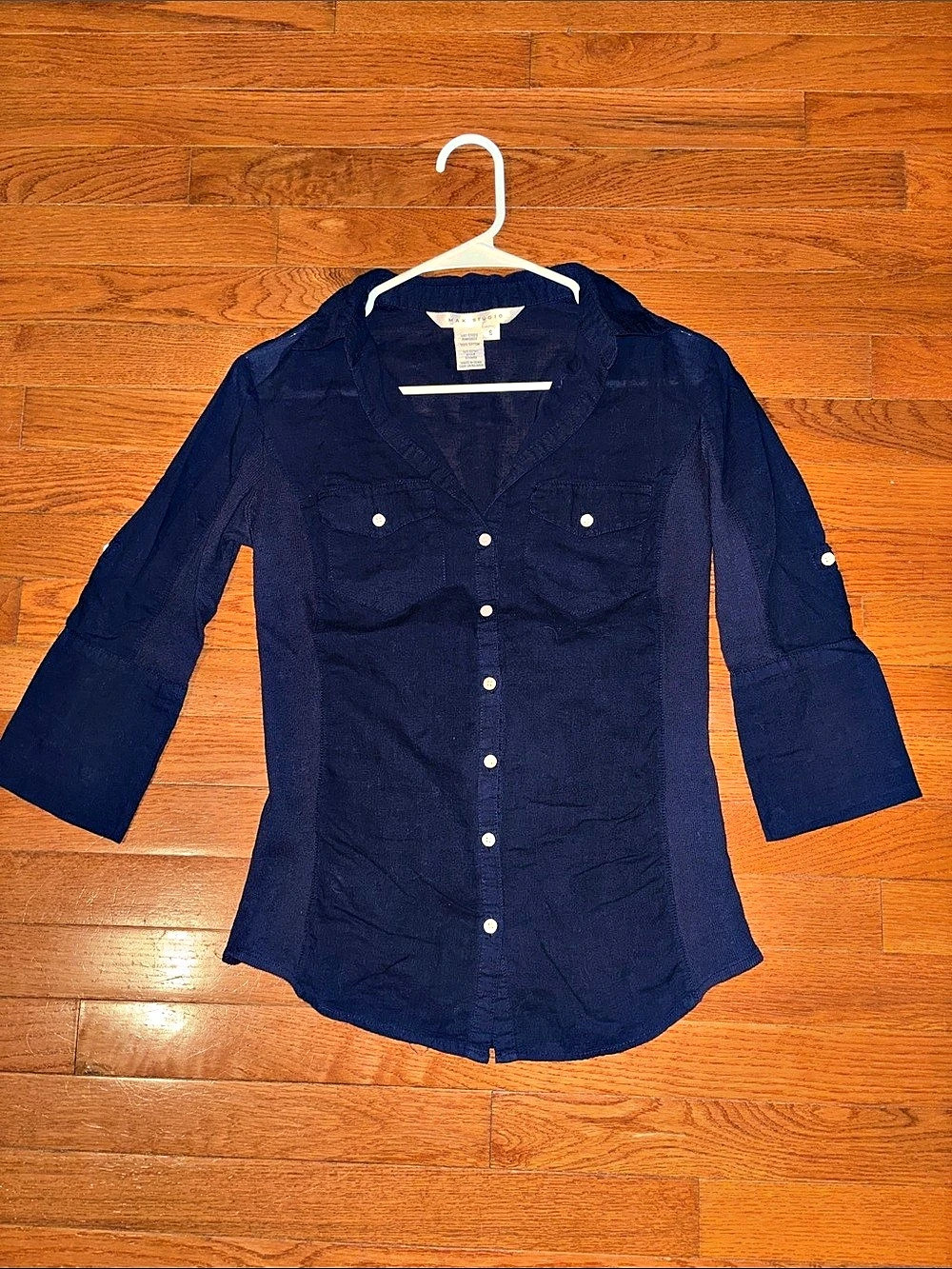 Max Studio Button Down Cotton Shirt